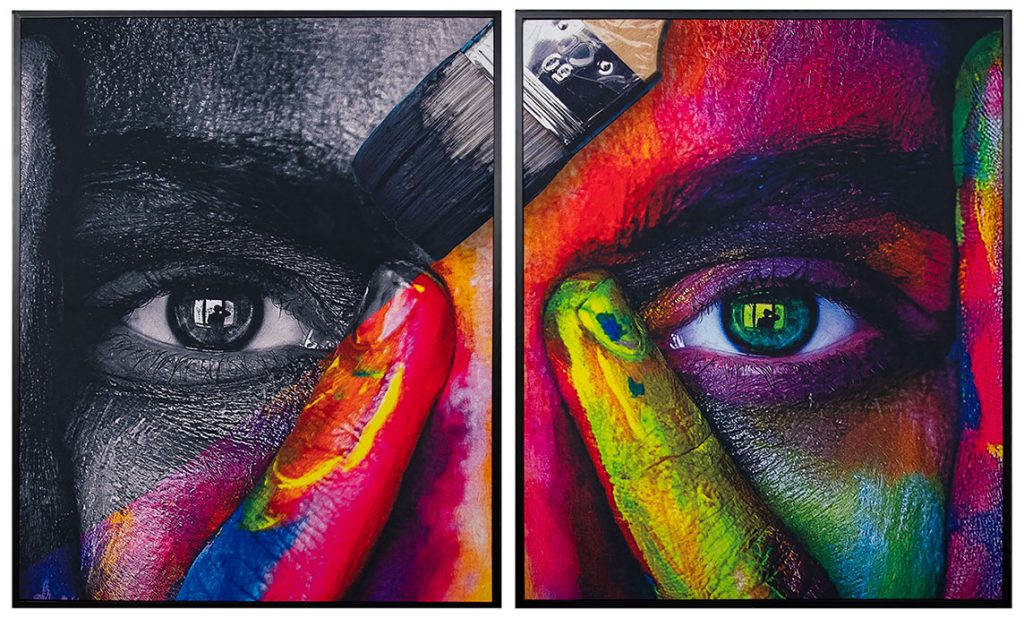 Color Eyes diptych