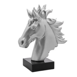 Silver Horse Sculpture