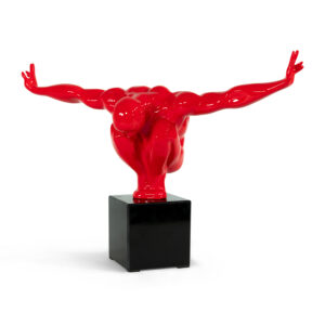 Red Boy Sculpture