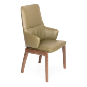 Mint High Back Chair with Arms