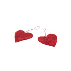 Heart Ornaments Set of Two