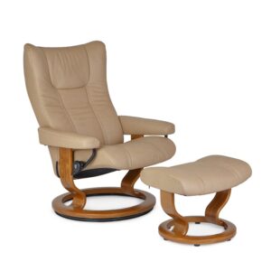 Wing Small Chair and Ottoman