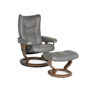 Wing Large Chair & Ottoman