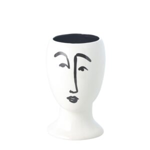 Modernist Head Short Vase