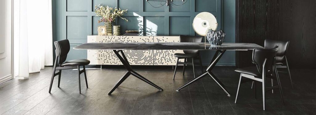 Atlantis Dining Table with Crystalart glass by Cattelan Italia
