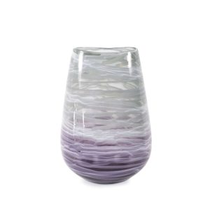 Swirled Torpedo Short Vase