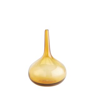 Pinnacle Round Amber Bottle