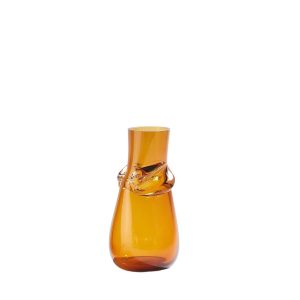 Knot Small Amber Vase