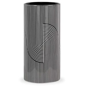 Striped Cylinder Medium Vase