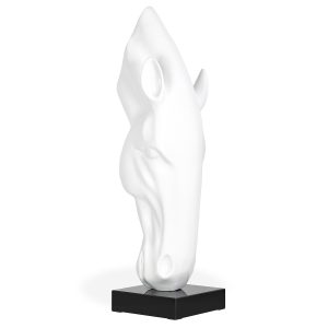 Medium White Horse Sculpture