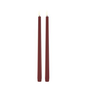 LED Slim Taper Candle Set of 2
