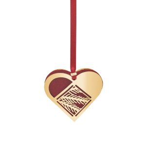 Pine Branch Heart Ornament Mini