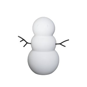 Large White Snowman Figurine