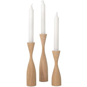 Shaped Candlesticks Set of 3