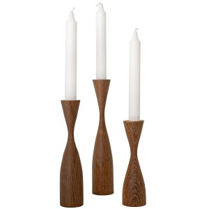 Shaped Candlesticks Set of 3