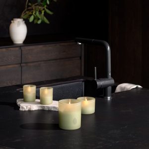 LED Glass Candle