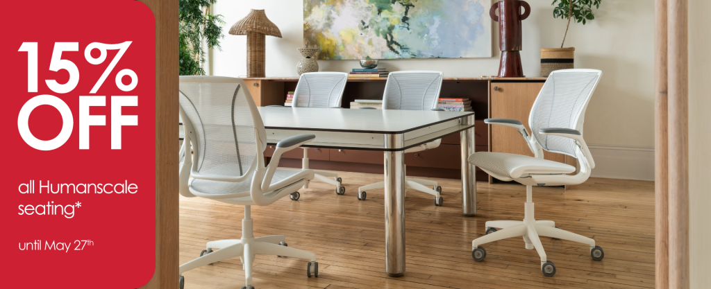 15% off humanscale office chairs until 5/27/26