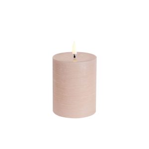 LED Rustic Pillar Candle 3x4