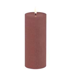 LED Rustic Pillar Candle 3x8