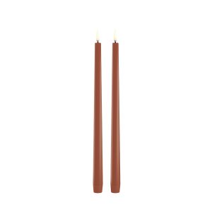 LED Slim Taper Candle Set of 2