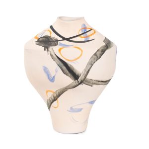 Painted Short Vase