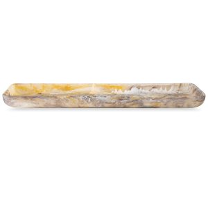 Mocha Swirl Extra Large Rectangular Tray