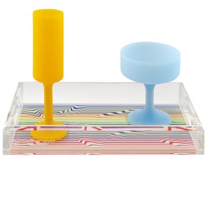 Spectrum White Warp Vanity Tray