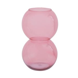 Recycled Glass Vase Apricot