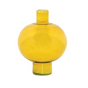 Recycled Glass Vase Amber