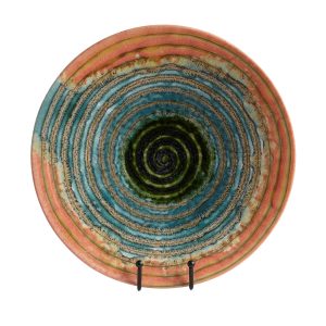 Watercolor Ringed Charger