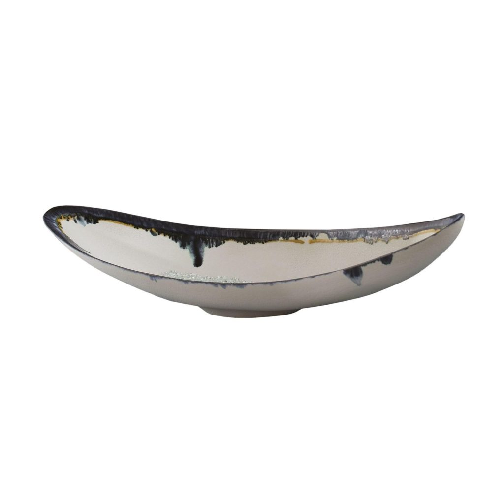 Glass Drip Canoe Bowl