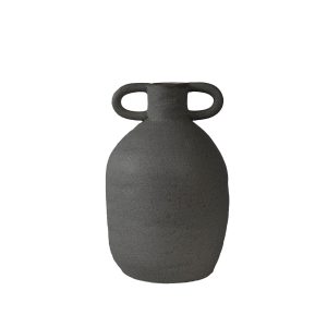 Small Long Vase Black