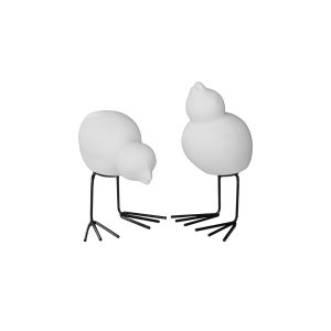 Swedish Bird Set of 2 White