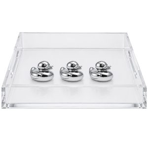 Chrome Duckies Vanity Tray