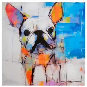 Color Block Dog VI Wall Art