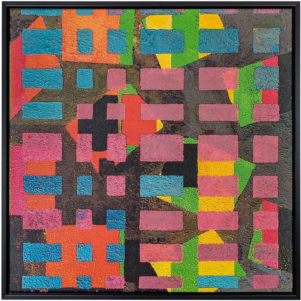 Grid Flux Wall Art
