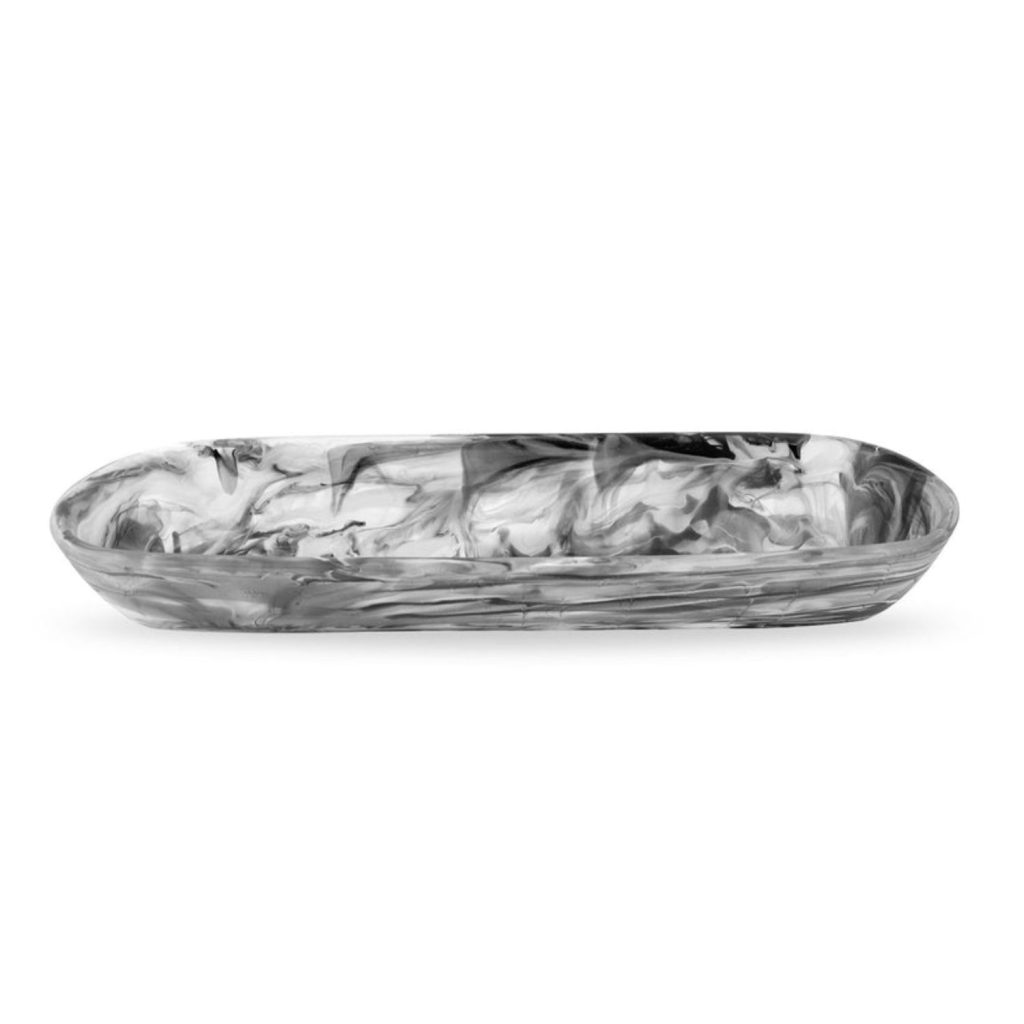 Black Swirl Boat Bowl