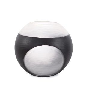 Carbon Round Vase