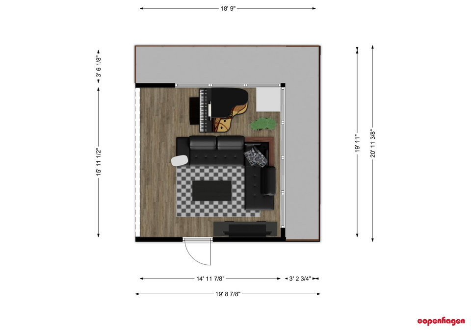 Stephen C living room 2D floorplan
