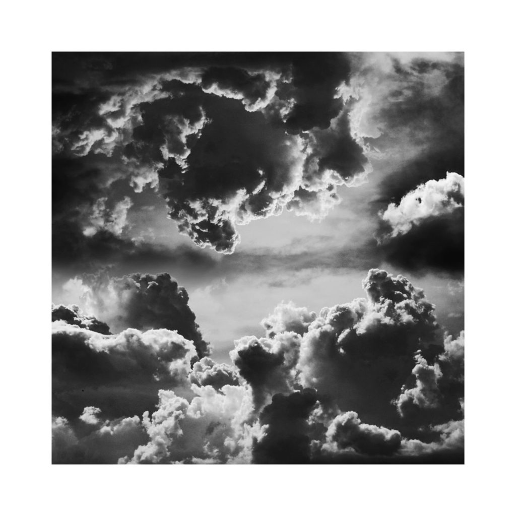 Clouds Black and White Wall Art