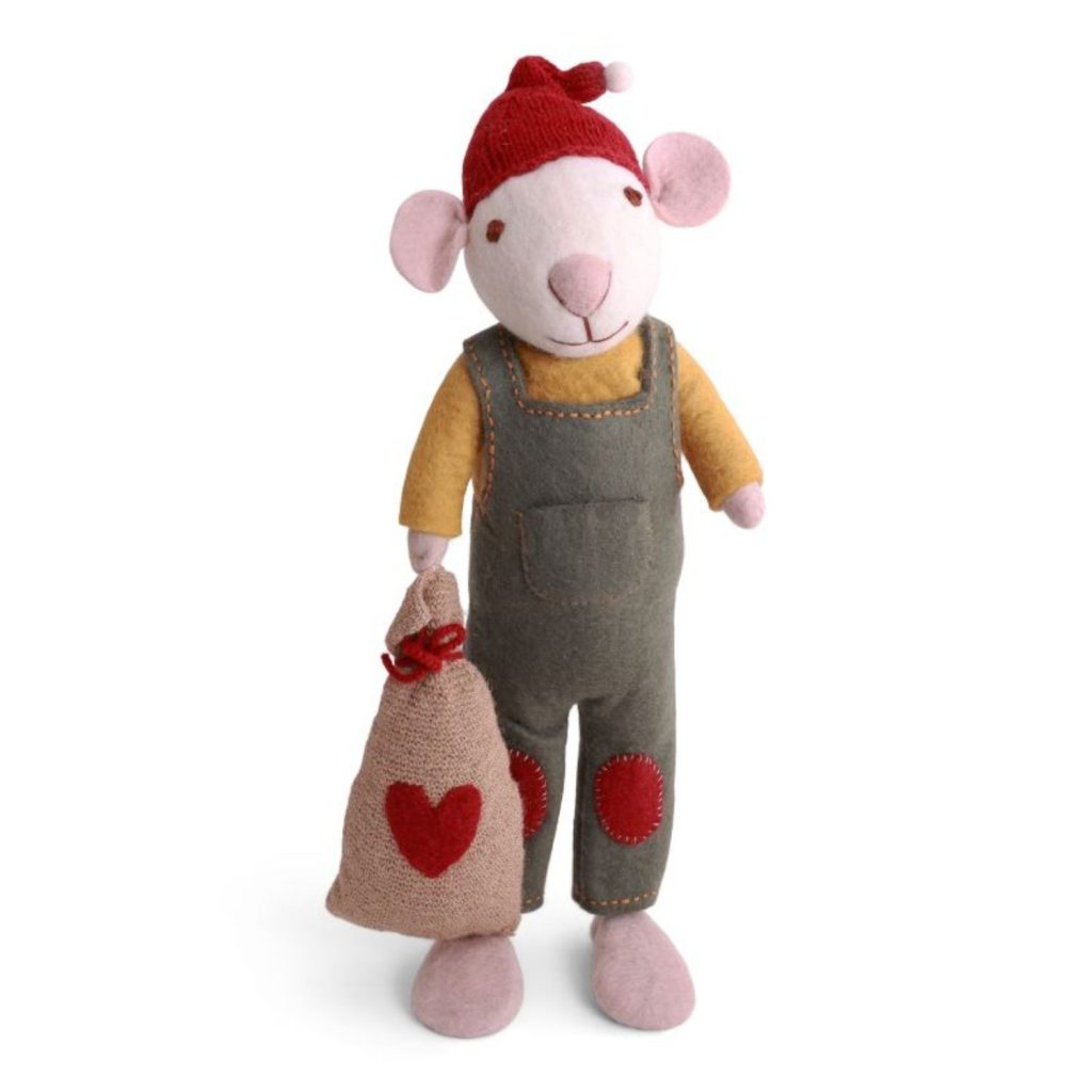 White Boy Mouse with Gift Bag X-Large